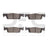 Dynamite Friction 1551-1955-00 Disc Brake Pad Set - Front