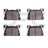 Dynamite Friction 1551-1976-00 Disc Brake Pad Set - Rear