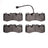 Dynamite Friction 1551-1990-00 Disc Brake Pad Set - Front