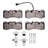 Dynamite Friction 1551-1990-01 Disc Brake Pad Set - Front