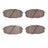 Dynamite Friction 1551-2035-00 Disc Brake Pad Set - Front