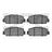 Dynamite Friction 1551-2036-00 Disc Brake Pad Set - Front