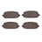 Dynamite Friction 1551-2081-00 Disc Brake Pad Set - Rear
