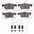 Dynamite Friction 1551-2102-01 Disc Brake Pad Set - Rear