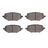 Dynamite Friction 1551-2116-00 Disc Brake Pad Set - Rear