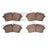 Dynamite Friction 1551-2133-00 Disc Brake Pad Set - Front