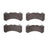 Dynamite Friction 1551-2143-00 Disc Brake Pad Set - Front