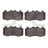 Dynamite Friction 1551-2152-00 Disc Brake Pad Set - Front