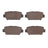 Dynamite Friction 1551-2156-00 Disc Brake Pad Set - Rear