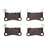 Dynamite Friction 1551-2166-00 Disc Brake Pad Set - Rear