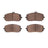 Dynamite Friction 1551-2209-00 Disc Brake Pad Set - Front
