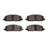 Dynamite Friction 1551-2229-00 Disc Brake Pad Set - Front