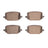Dynamite Friction 1551-2232-00 Disc Brake Pad Set - Rear