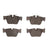 Dynamite Friction 1551-2240-00 Disc Brake Pad Set - Rear