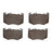 Dynamite Friction 1551-2276-00 Disc Brake Pad Set - Front
