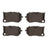 Dynamite Friction 1551-2284-00 Disc Brake Pad Set - Front