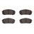 Dynamite Friction 1551-2302-00 Disc Brake Pad Set - Front