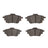 Dynamite Friction 1551-2306-00 Disc Brake Pad Set - Rear