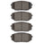 Dynamite Friction 1551-2398-10 Disc Brake Pad Set - Front