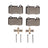 Dynamite Friction 1551-2445-01 Disc Brake Pad Set - Rear