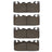 Dynamite Friction 1551-2515-00 Disc Brake Pad Set - Front