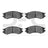 Dynamite Friction 1552-0507-00 Disc Brake Pad Set - Front