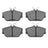 Dynamite Friction 1552-0598-00 Disc Brake Pad Set - Front