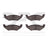 Dynamite Friction 1552-0662-00 Disc Brake Pad Set - Rear