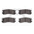 Dynamite Friction 1552-0714-00 Disc Brake Pad Set - Rear