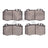 Dynamite Friction 1552-0847-00 Disc Brake Pad Set - Front