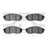 Dynamite Friction 1552-0888-00 Disc Brake Pad Set - Front