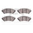 Dynamite Friction 1552-1075-00 Disc Brake Pad Set - Front