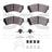 Dynamite Friction 1552-1164-01 Disc Brake Pad Set - Front