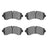 Dynamite Friction 1552-1268-00 Disc Brake Pad Set - Front or Rear