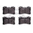 Dynamite Friction 1552-1282-00 Disc Brake Pad Set - Front