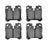Dynamite Friction 1552-1283-00 Disc Brake Pad Set - Rear