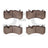Dynamite Friction 1552-1291-10 Disc Brake Pad Set - Front