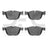 Dynamite Friction 1552-1294-00 Disc Brake Pad Set - Front