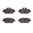 Dynamite Friction 1552-1308-00 Disc Brake Pad Set - Front