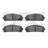Dynamite Friction 1552-1324-00 Disc Brake Pad Set - Front