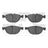 Dynamite Friction 1552-1381-00 Disc Brake Pad Set - Front