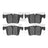 Dynamite Friction 1552-1561-00 Disc Brake Pad Set - Front