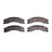 Dynamite Friction 1552-1565-00 Disc Brake Pad Set - Rear