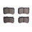 Dynamite Friction 1552-1634-00 Disc Brake Pad Set - Front