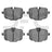Dynamite Friction 1552-1850-00 Disc Brake Pad Set - Rear