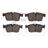 Dynamite Friction 1552-1861-00 Disc Brake Pad Set - Front