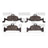 Dynamite Friction 1552-1897-00 Disc Brake Pad Set - Front