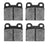 Dynamite Friction 1600-0030-00 Disc Brake Pad Set - Front or Rear