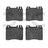 Dynamite Friction 1600-0577-00 Disc Brake Pad Set - Front