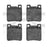 Dynamite Friction 1600-0603-00 Disc Brake Pad Set - Rear